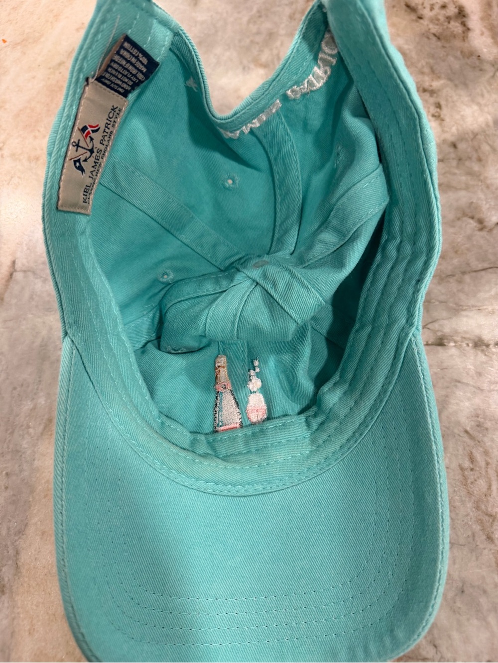 Kiel James Patrick Turquoise 'Rosé All Day' Embroidered Baseball Cap - Picture 3 of 3